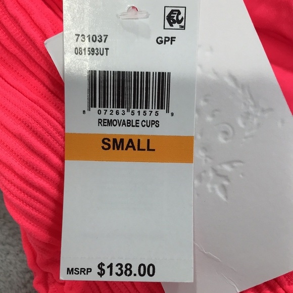 Becca by Rebecca Virtue Women's Moon Ridge Rib High Neck One Piece S New - Picture 5 of 8